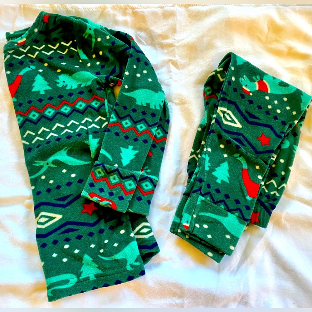 Cat & Jack Holiday Christmas Dinosaur Pajamas